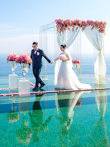 巴厘岛天空之镜婚礼Bali sky mirror wedding